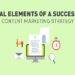 3 Key Elements of a Content Marketing Strategie